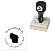 Wisconsin Staat Rücksendeadresse Gummi Briefmarke Gummistempel (Stempel)