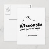 Wisconsin Staat Slogan Postkarte (Vorne/Hinten)
