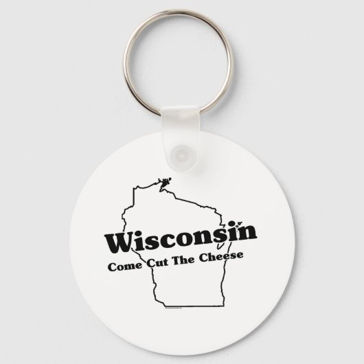 Wisconsin Staat Slogan Schlüsselanhänger (Vorderseite)