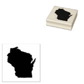 Wisconsin Staat Solid Rubber Art Briefmarke Gummistempel (Stempel)