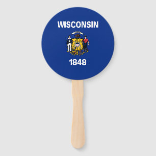 Wisconsin Staatsflagge Fächer