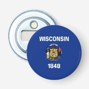Wisconsin Staatsflagge Flaschenöffner