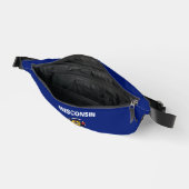 Wisconsin Staatsflagge-Siegel Bauchtasche (Offen)
