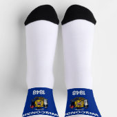 Wisconsin Staatsflagge Socken (Oben)