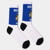 Wisconsin Staatsflagge Socken (Rechts)