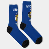 Wisconsin Staatsflagge Socken (Rechts)