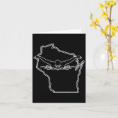 Wisconsin Staatsstolz T-Shirt Swim T Shirt Funny S Karte (Gelbe Blume)