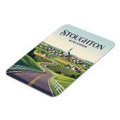 Wisconsin-Städtchen USA Magnet (Linke Seite)