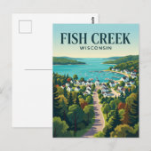 Wisconsin-Städtchen USA Postkarte (Vorne/Hinten)
