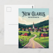 Wisconsin-Städtchen USA Postkarte (Vorne/Hinten)