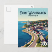 Wisconsin-Städtchen USA Postkarte (Vorne/Hinten)