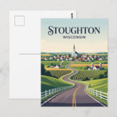 Wisconsin-Städtchen USA Postkarte (Vorne/Hinten)