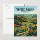 Wisconsin-Städtchen USA Postkarte (Vorne/Hinten)