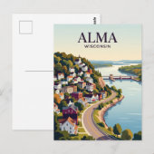 Wisconsin-Städtchen USA Postkarte (Vorne/Hinten)