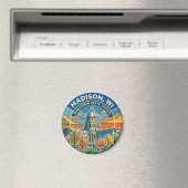 Wisconsin State Capitol USA Magnet (In Situ (Geschirrspüler))