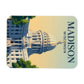 Wisconsin State Capitol Wisconsin Magnet (Horizontal)