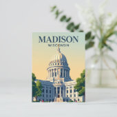 Wisconsin State Capitol Wisconsin Postkarte (Stehend Vorderseite)
