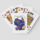 Wisconsin State Playing Cards Spielkarten (Rückseite)