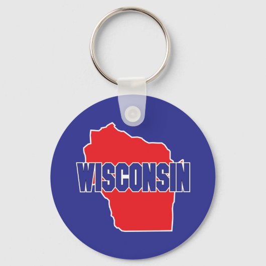 Wisconsin State Schlüsselanhänger (Vorderseite)