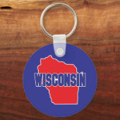 Wisconsin State Schlüsselanhänger (Vorderseite)