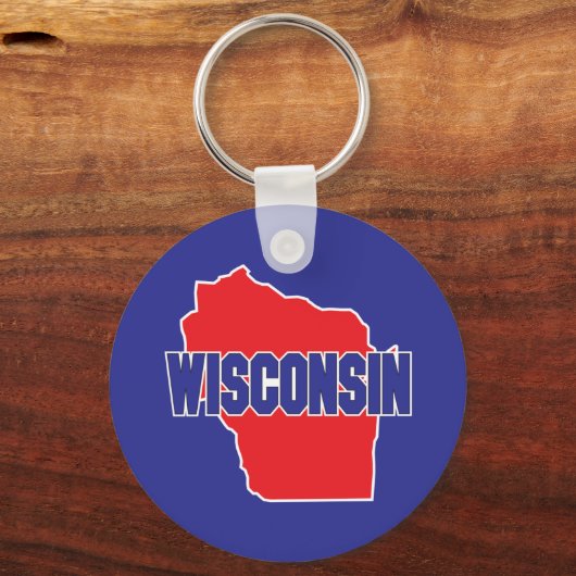 Wisconsin State Schlüsselanhänger (Vorderseite)