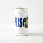 Wisconsin Stein Bierglas (Vorderseite Links)