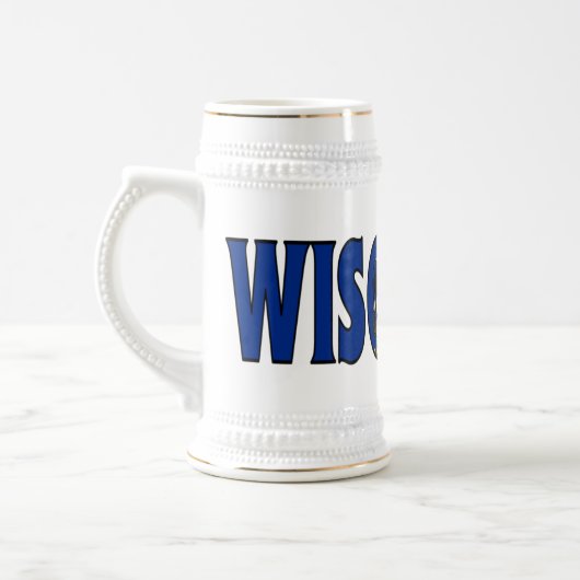 Wisconsin Stein Bierglas (Links)