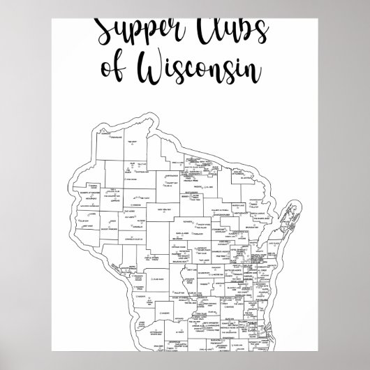 Wisconsin Supper Club Theme Poster (Vorne)
