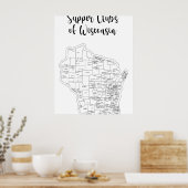 Wisconsin Supper Club Theme Poster (Küche)