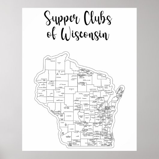Wisconsin Supper Club Theme Poster (Vorne)