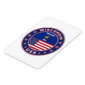 Wisconsin-T - Shirt Magnet (Linke Seite)