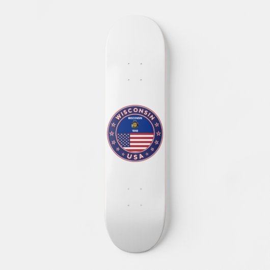 Wisconsin-T - Shirt Skateboard (Vorderseite)