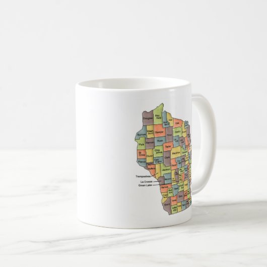 Wisconsin-Tasse Kaffeetasse (VorderseiteRechts)