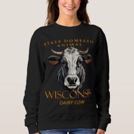 Wisconsin Territoriales Haustier Milchkühe Sweatshirt