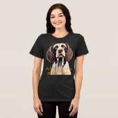 Wisconsin Territory Hund der Wasser Spaniel Tri-Blend Shirt (Vorderseite voll)