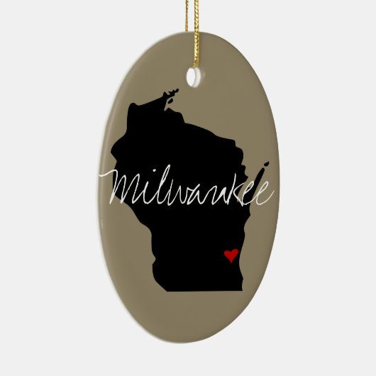 Wisconsin Town Keramikornament (Rechts)