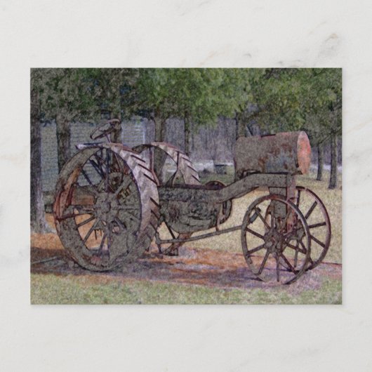 Wisconsin Tractor Postkarte (Vorderseite)