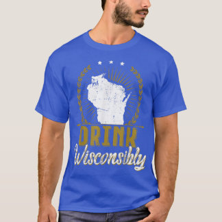 Wisconsin Trinken Alkoholische Getränke Beer lo T-Shirt