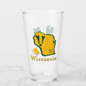 Wisconsin-Trommel-Glas Glas (Vorderseite)