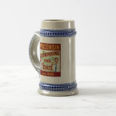 Wisconsin übertrinkt Ihren Staat seit 1848 Bierglas (Vorderseite Links)