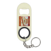 Wisconsin übertrinkt Ihren Staat seit 1848 Mini Flaschenöffner (Rückseite)