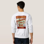 Wisconsin übertrinkt Ihren Staat seit 1848 Sweatshirt (Schwarz voll)