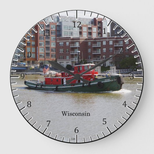 Wisconsin-Uhr Große Wanduhr (Vorderseite)