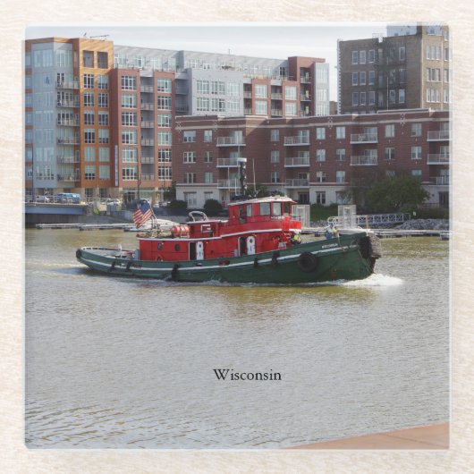 Wisconsin-Untersetzer Glasuntersetzer (Vorderseite)