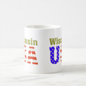 Wisconsin USA! Kaffeetasse (Mittel)