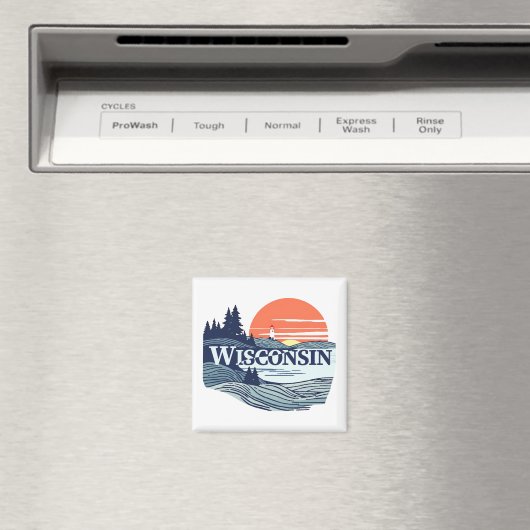 Wisconsin USA Magnet (In Situ (Geschirrspüler))