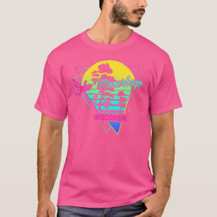 Wisconsin USA Nostalgic Retro Lake Winnebago T-Shirt