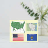 Wisconsin, USA Postkarte (Stehend Vorderseite)