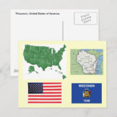 Wisconsin, USA Postkarte (Vorne/Hinten)