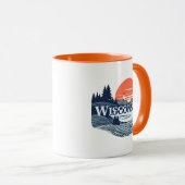 Wisconsin USA Tasse (VorderseiteRechts)